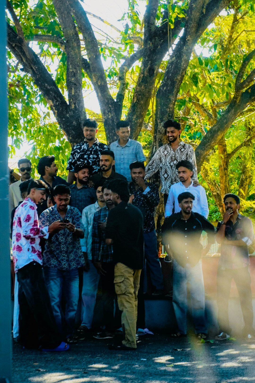group of locals in community meeting